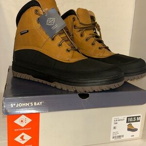 St. John's Bay Men's Boots in Tan and Black